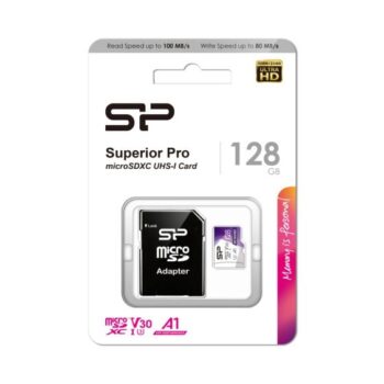 Muistikortti Silicon Power Superior Pro V30 128GB microSDXC
