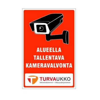 Valvontakamera kyltti