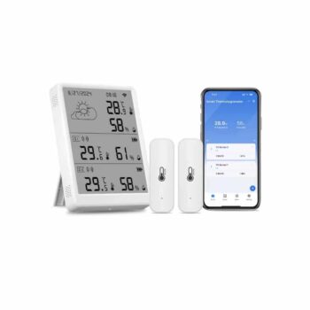 WiFi Lämpötila- ja Kosteusmonitori + 2 lisäanturia